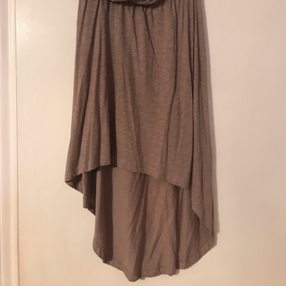 Express strapless high-low dress